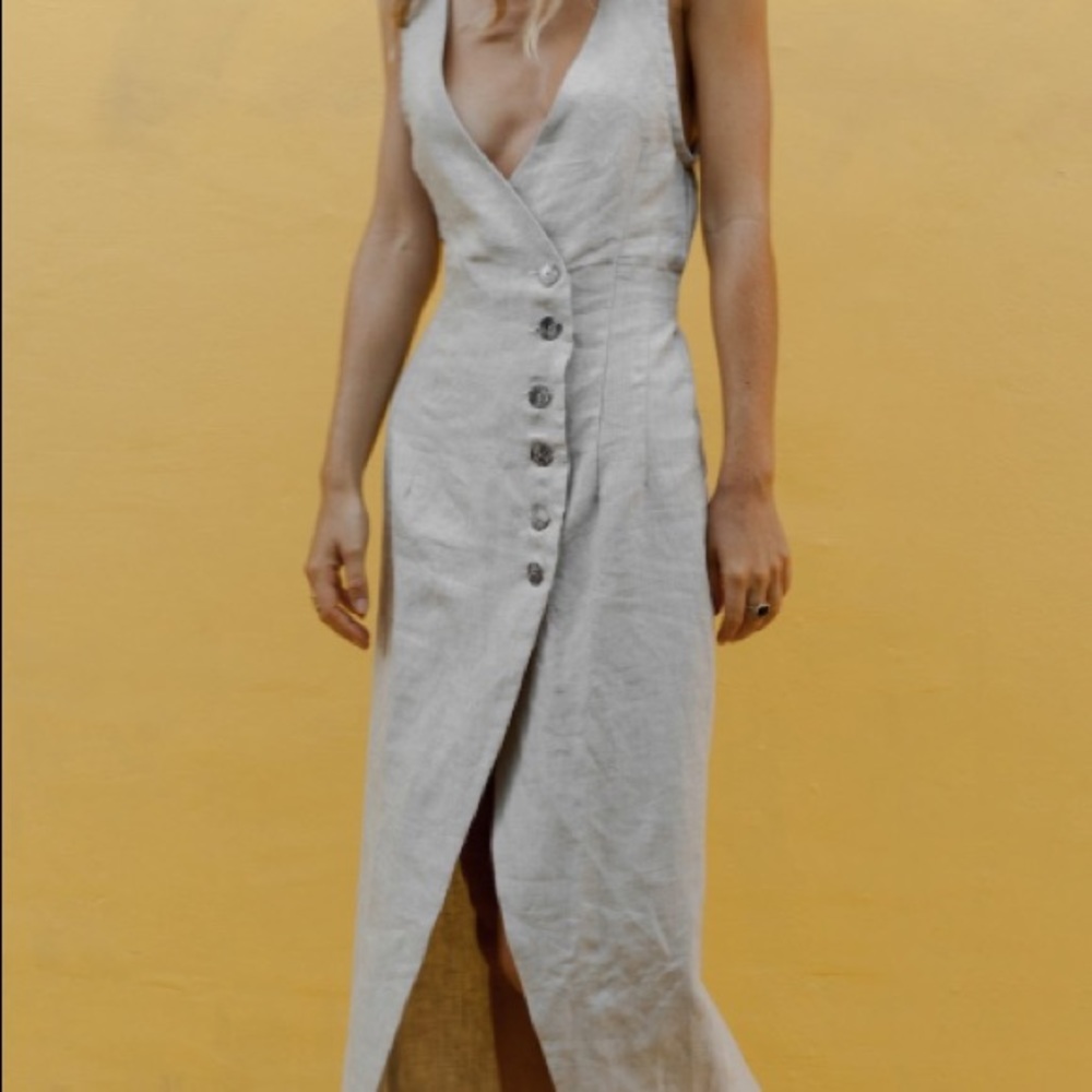 NWT Posse chateau linen dress